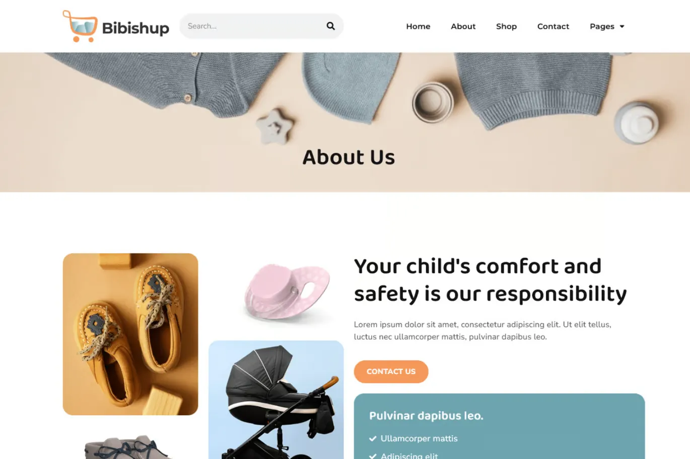 Bibishup - Baby & Kids Ecommerce Elementor Pro Template Kit